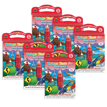 Teacher Created Resources Things That Go Water Reveal Book, 6PK TCR21003